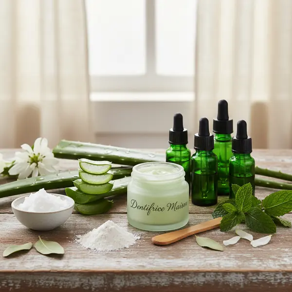 Preparation de dentifrice naturel maison a base de gel d aloe vera