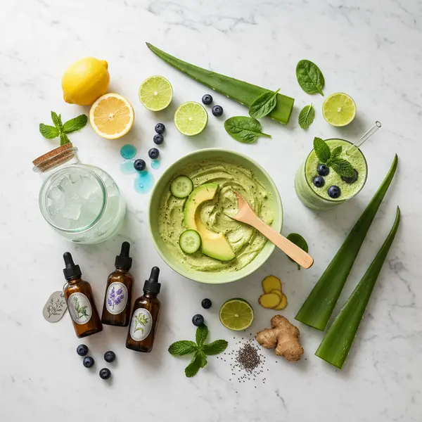 Preparation de cosmetiques maison a l'aloe vera avec des ingredients naturels